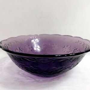 Vintage Princess House XL amethyst salad bowl